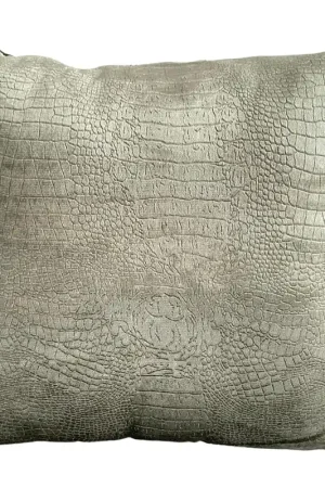 KUSSEN CROCO GROEN 45x45 CM Populair