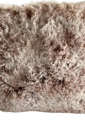 Weekendaanbieding KUSSEN FLUFFY WIT BRUIN 45x45 CM