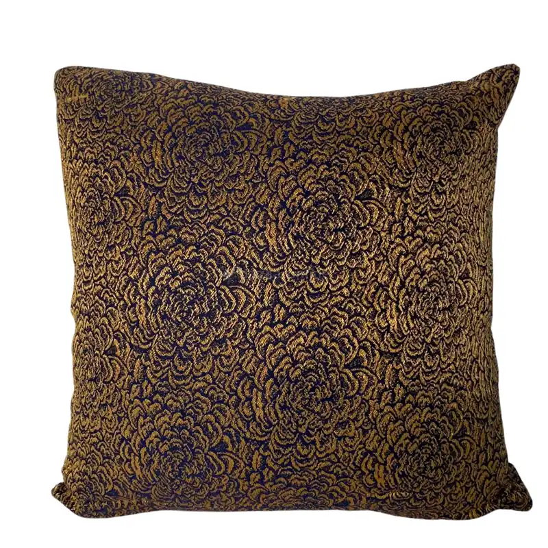 KUSSEN GOLD ROSES BLUE 45x45 CM Gratis Retour