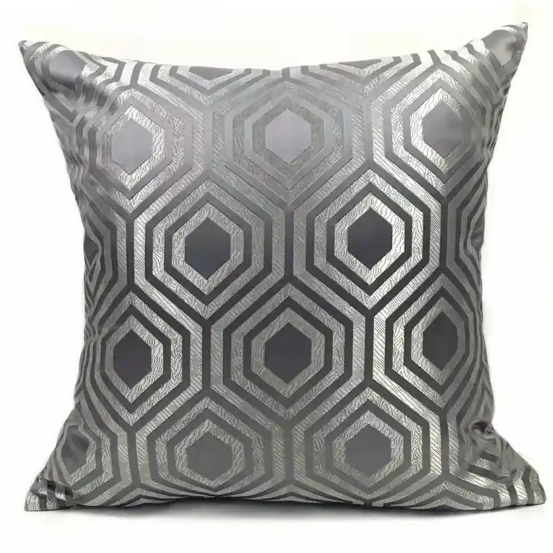 Goedkoop Kussen Metropole - 45 cm - Grijs/Zilver