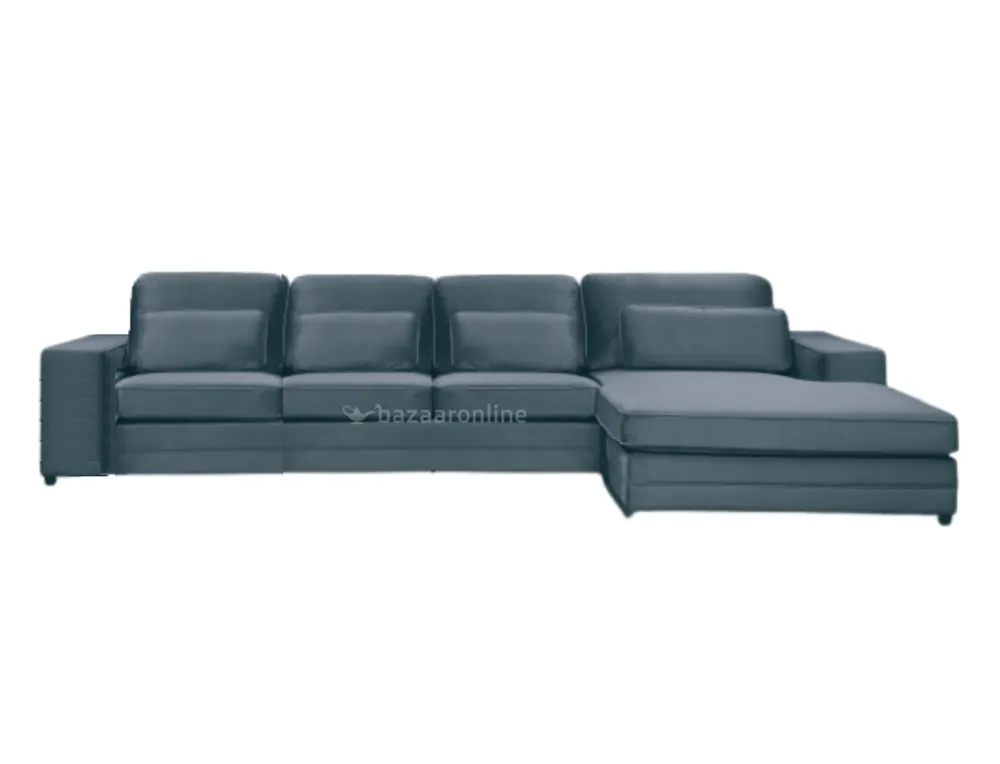 Louis 3 zits + Lounge bank - Blauwgrijs - Velvet stof Laatste Versie