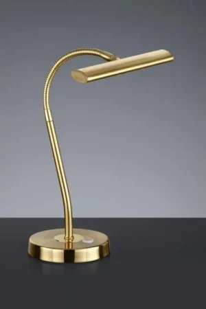Weekendaanbieding Trio CURTIS Tafellamp LED Messing, 1-licht
