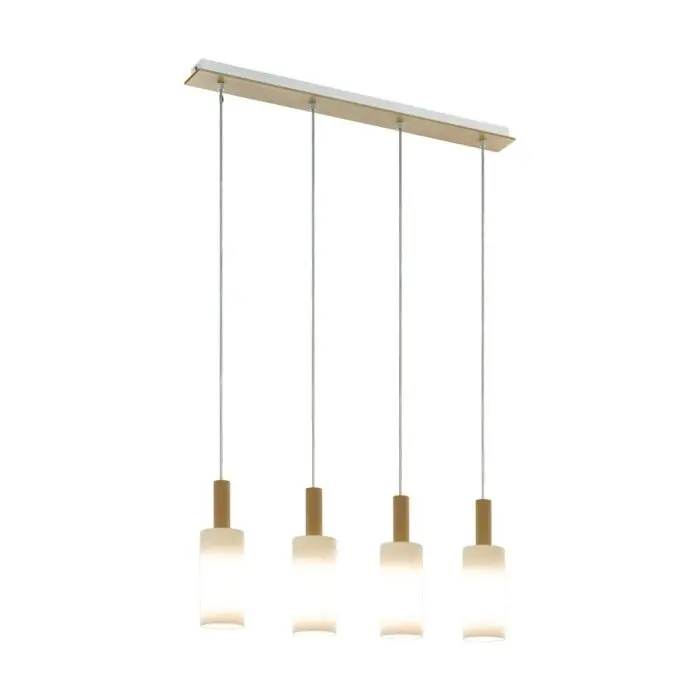 Uitverkoop Eglo OAKHAM Hanger Bruin, Wit, 4-lichts