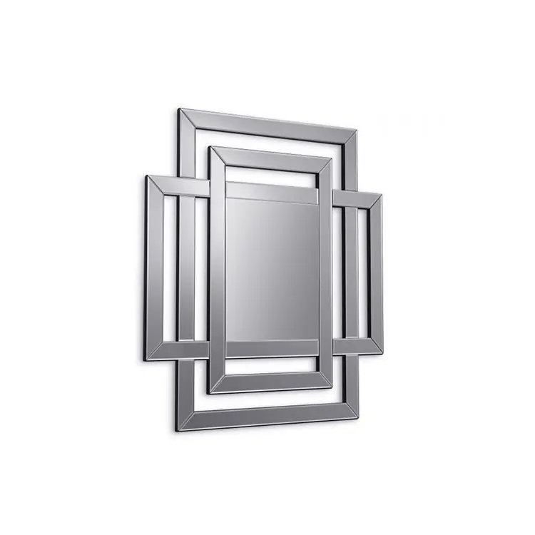 Rechtstreeks Van De Fabrikant Luxury Mirror Genève 100 x 100 cm - Zilver