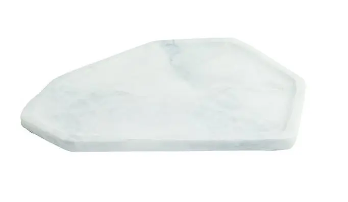 Marmeren serveerschaal Wit - 1702 Aanbieding