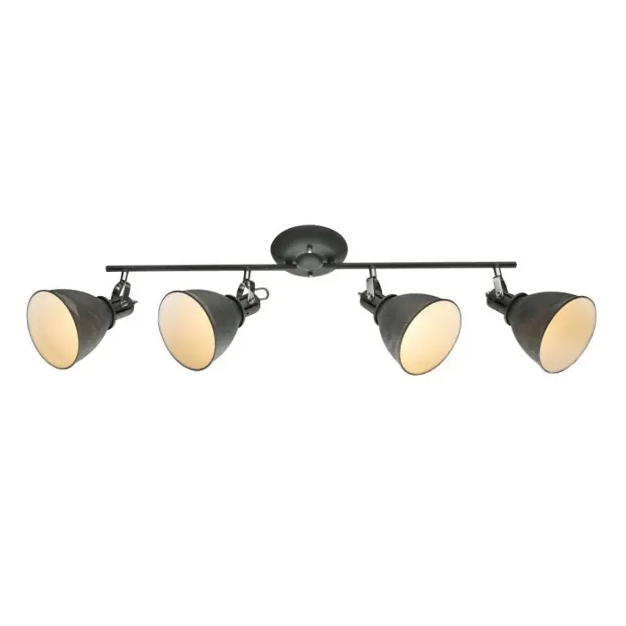 Nu Kopen Globo JONAS Plafond straler Grijs, 4-lichts