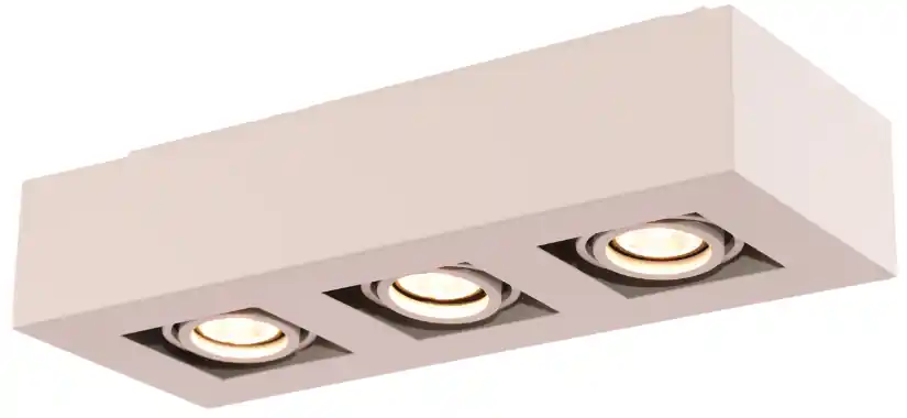 Moderne Plafondspot Quadrado - dimbaar 3x5W Beige Bestseller