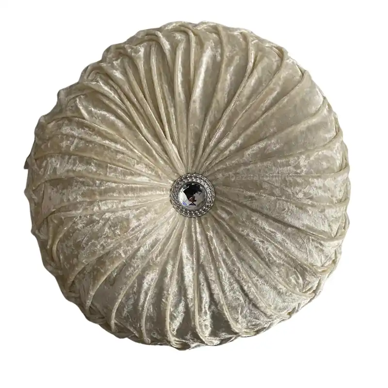 Hoge Kwaliteit SIERKUSSEN ROND LICHTBEIGE Ø 35 CM