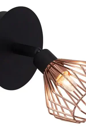 Brilliant Dalma Muurlamp Zwart, 1-licht Nu Kopen