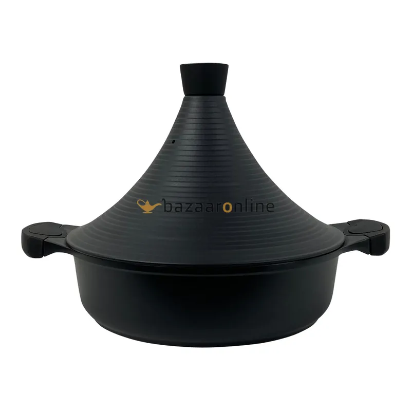 Tajine pan Groot - Black - Keramisch - anti-aanbaklaag Gereduceerde Prijs