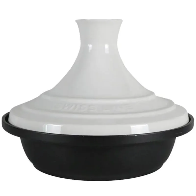 Tajine pan - Tanger - Wit - Keramisch - anti-aanbaklaag Direct Beschikbaar