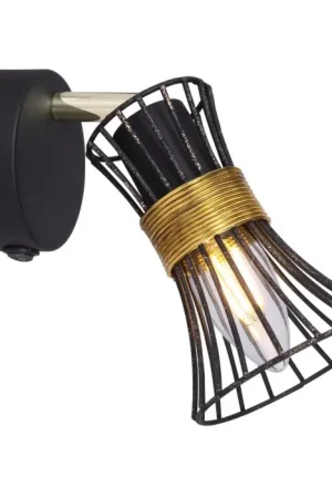 Uitverkoop Globo ROXY Spotlamp Zwart, 1-licht