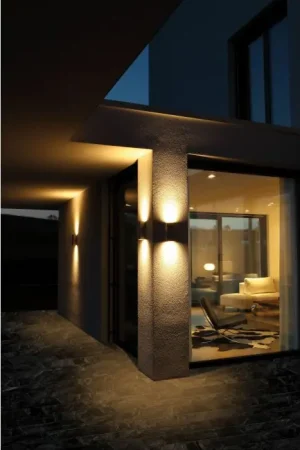 LCD Typ 15 Muurlamp Grijs, 2-lichts Exclusieve Aanbieding