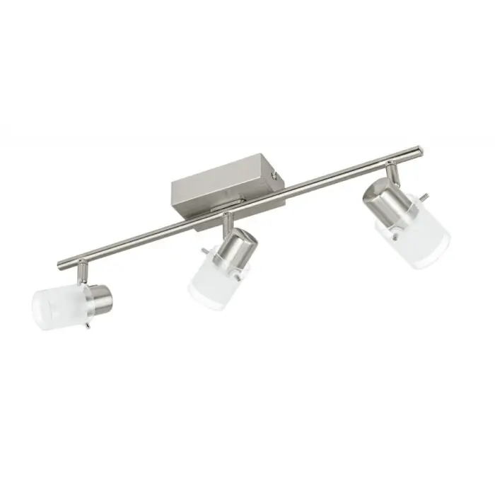Eglo ORVIETO 1 Plafond spot LED Nikkel mat, 3-lichts Exclusieve Aanbieding