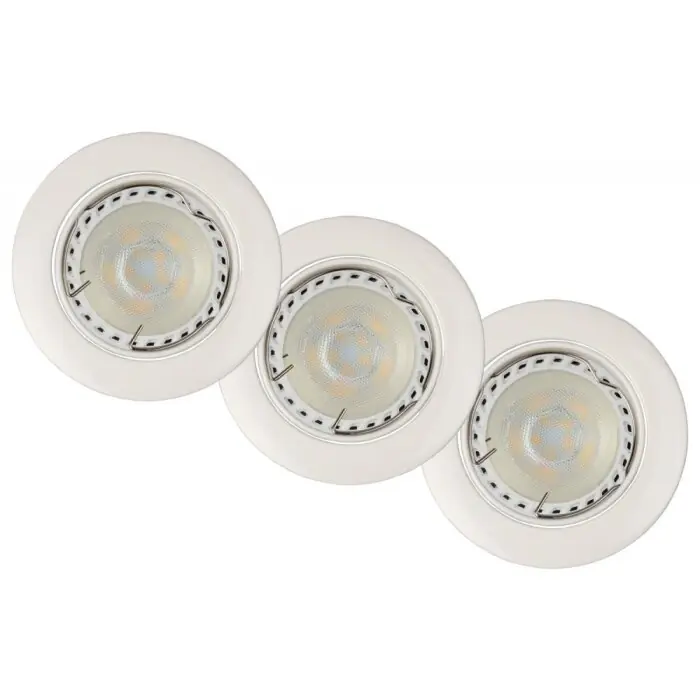 Lucide FOCUS Inbouwspot LED Grijs, 3-lichts Speciale Aanbieding