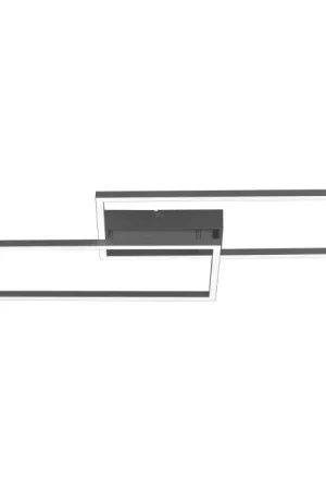 Betrouwbaar Leuchten-Direkt IVEN Plafondlamp LED Zwart, 2-lichts, Afstandsbediening