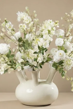 Zijden boeket White Nature - 19 stelen Superprijs