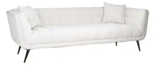 Zitbank Seattle - Bouclé wit 3-zits - Copenhagen 900 - Zwarte Poten Weekendaanbieding