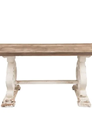 Beste Prijs Clayre & Eef Eettafel 180x90x82 cm Bruin Hout