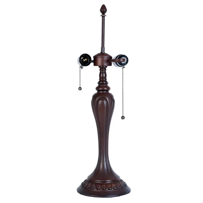 Must-Have Lumilamp Lampenvoet Tafellamp Tiffany Ø 17x60 cm Bruin Kunststof