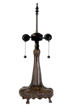 Lage Prijs Lumilamp Lampenvoet Tafellamp Tiffany Ø 31x85 cm Bruin Metaal