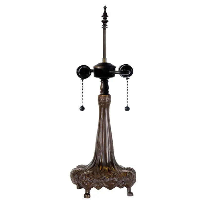 Lage Prijs Lumilamp Lampenvoet Tafellamp Tiffany Ø 31x85 cm Bruin Metaal