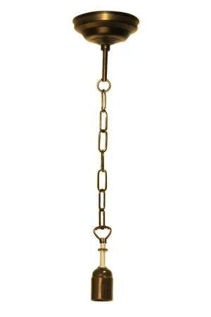 Lumilamp Snoerpendel Ketting Tiffany 100 cm Bruin Metaal Uitverkoop