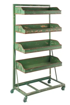 Clayre & Eef Plantenrek 71x40x133 cm Groen IJzer Koop Vandaag