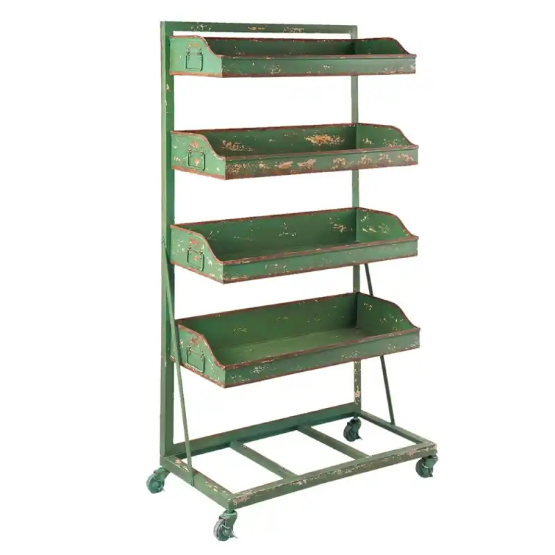 Clayre & Eef Plantenrek 71x40x133 cm Groen IJzer Koop Vandaag