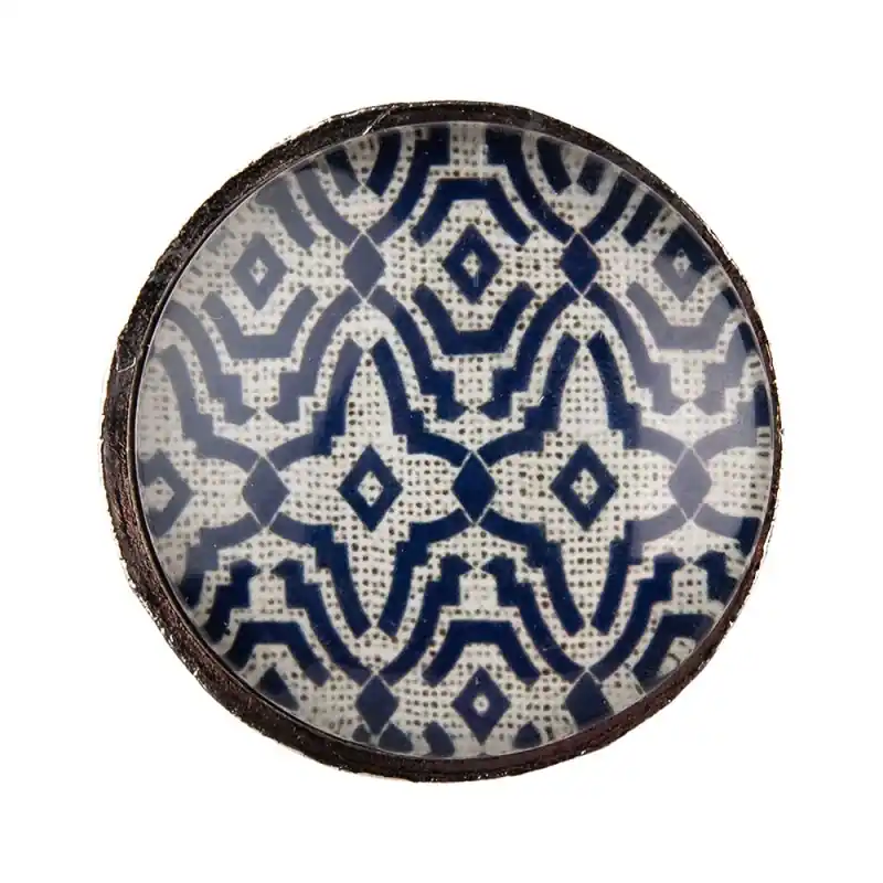 Snelle Levering Clayre & Eef Deurknop Ø 5 cm Blauw IJzer