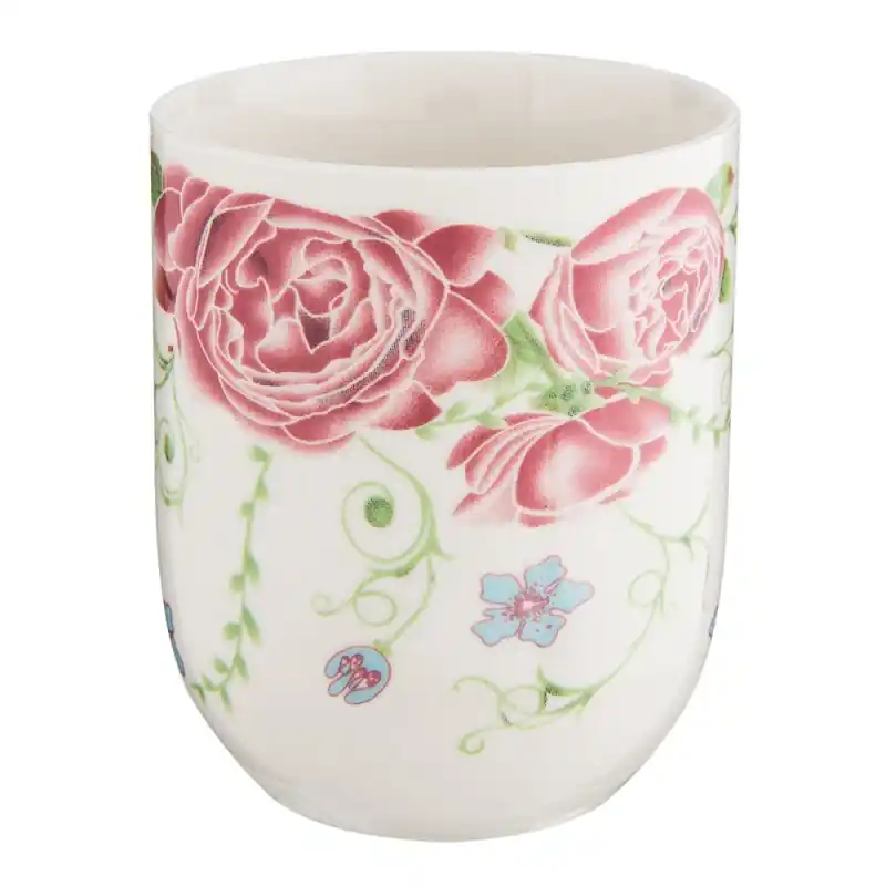 Clayre & Eef Mok 100 ml Roze Porselein Bloemen Snelle Levering
