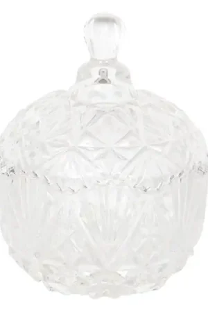 Beperkt Aanbod Clayre & Eef Glazen potje Ø 10 cm Glas