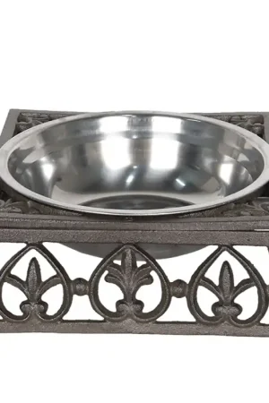 Rechtstreeks Van De Fabrikant Clayre & Eef Voerbak hond 820 ml Bruin IJzer