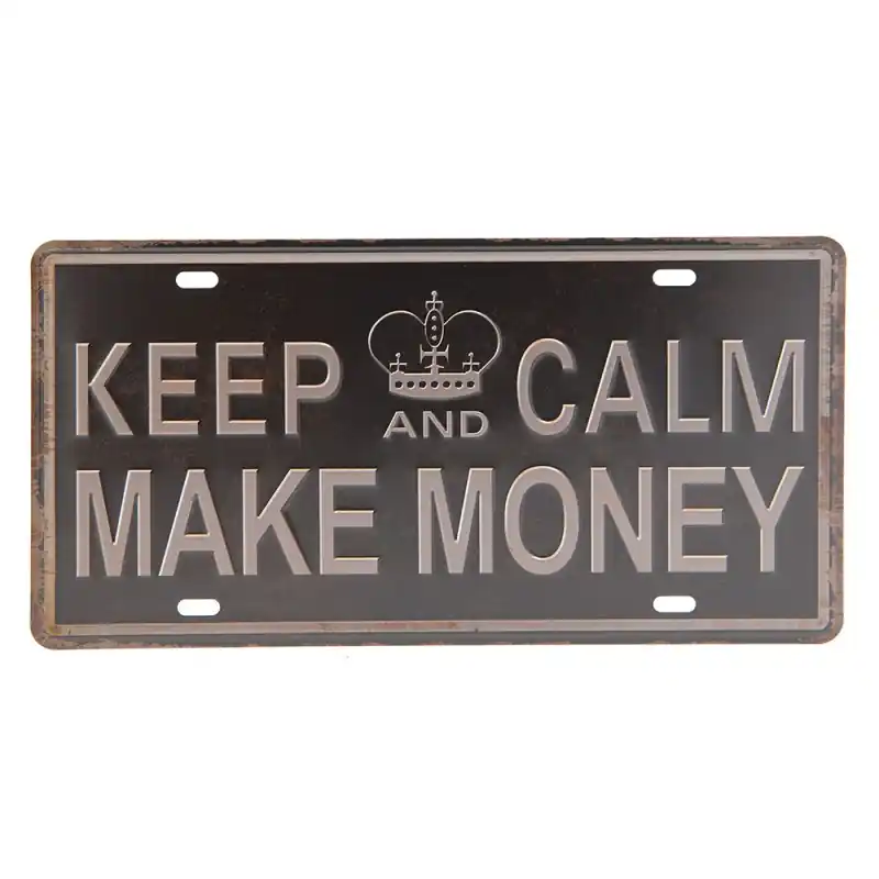 Clayre & Eef Tekstbord 30x15 cm Zwart IJzer Hete Deal