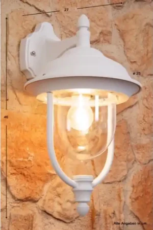 Aanbieding Konstsmide PARMA Muurlamp Transparant, Helder, Wit, 1-licht