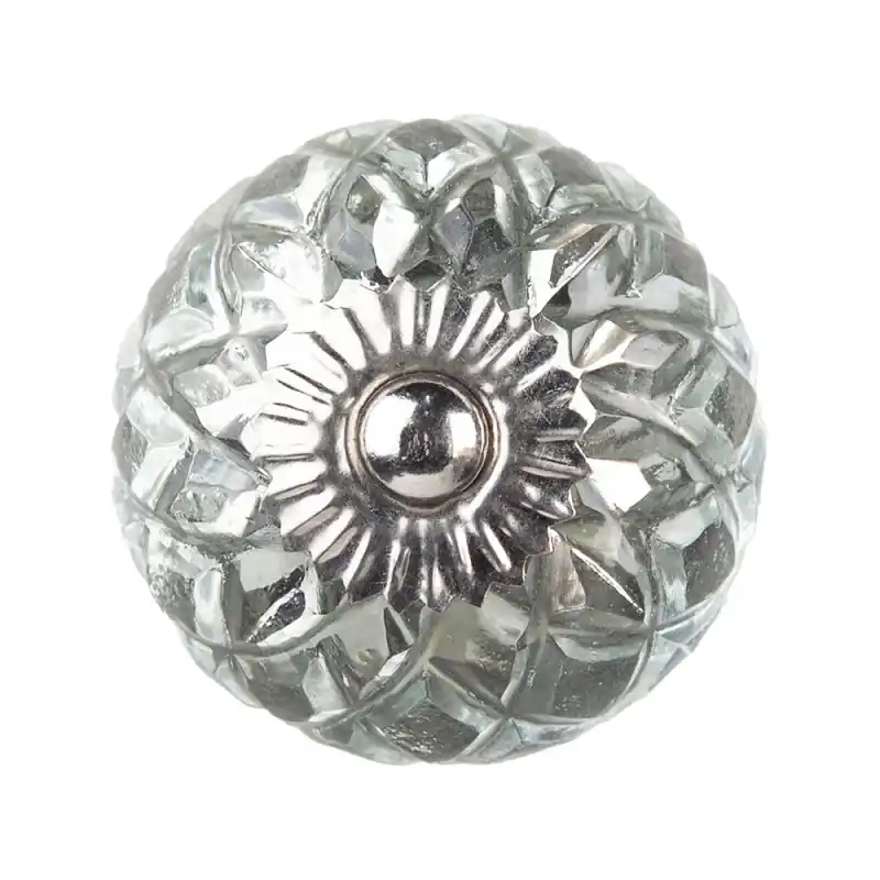 Clayre & Eef Deurknop Ø 4 cm Transparant Glas Nieuw