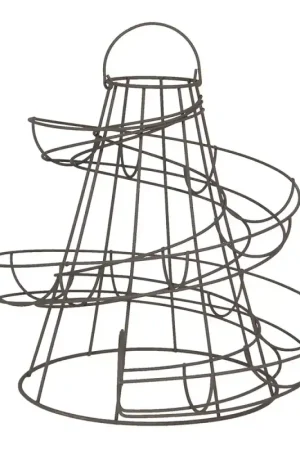 Alleen Vandaag Clayre & Eef Eierhouder 33x33x35 cm Zwart IJzer
