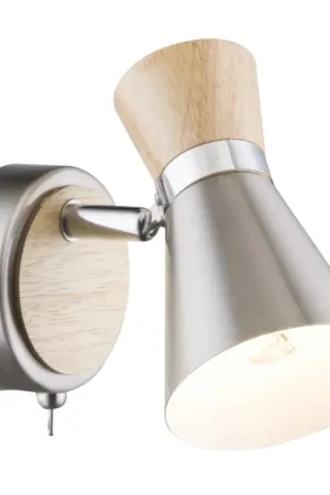 Globo Muurspot Nikkel mat, 1-licht Aanbieding