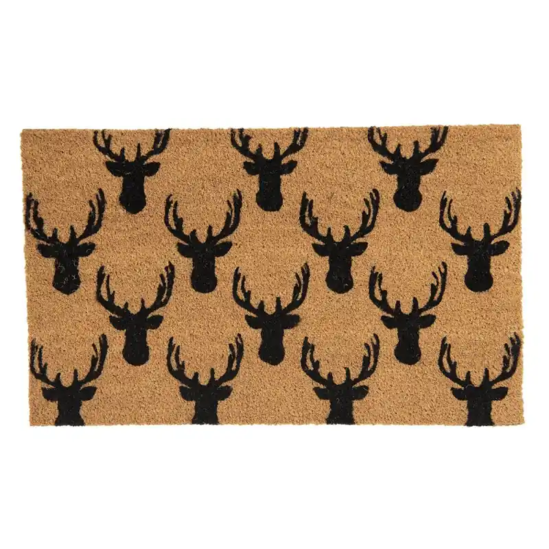 Laatste Versie Clayre & Eef Deurmat 75x45 cm Bruin Kokos Eland