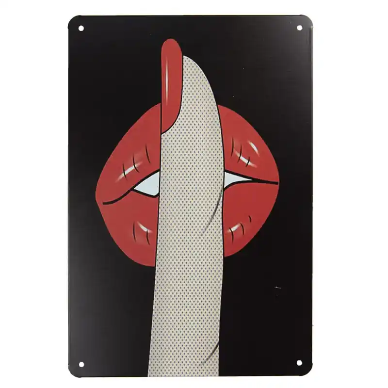 Koop Online Clayre & Eef Tekstbord 20x30 cm Zwart IJzer