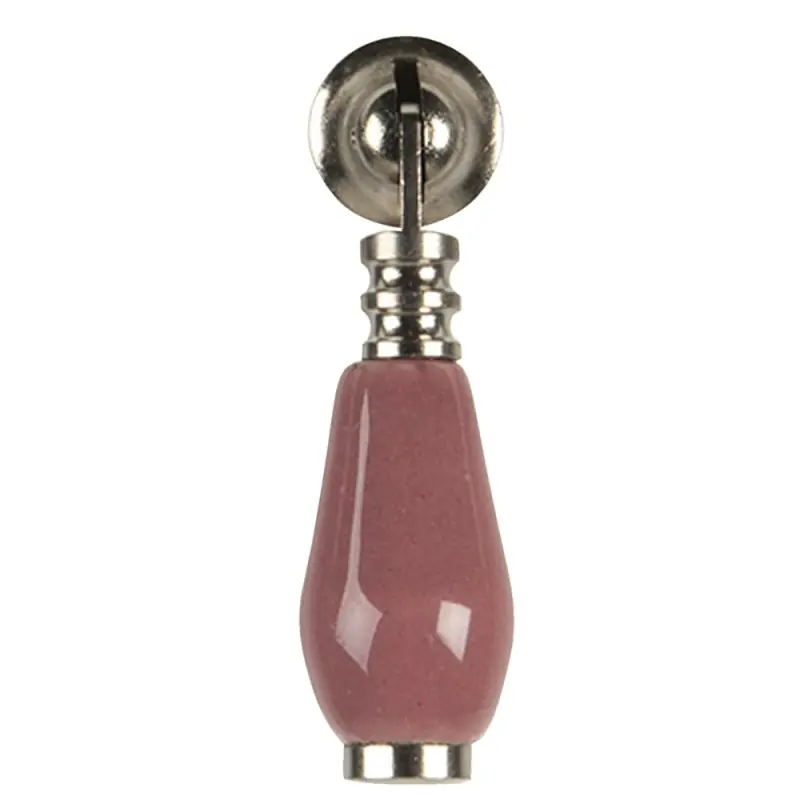 Fabrieksprijs Clayre & Eef Deurknop 2x6 cm Roze Keramiek