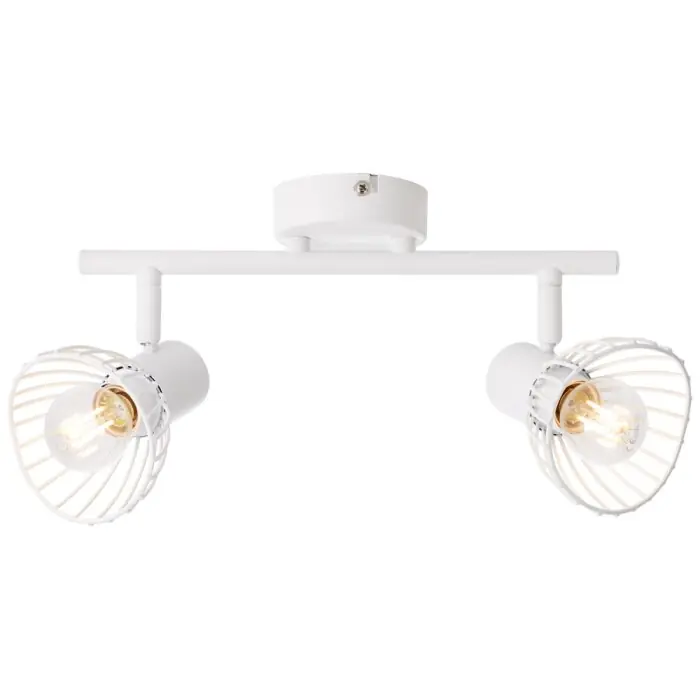 Brilliant Elhi Spotbalk plafond Wit, 2-lichts Superprijs