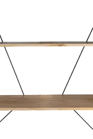 Beste Prijs Clayre & Eef Wandrek 60x20x70 cm Zwart IJzer