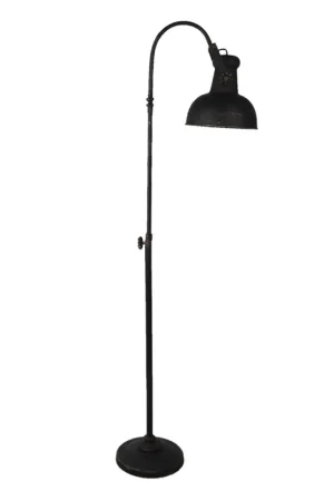 Clayre & Eef Vloerlamp 59x27x189 cm Zwart IJzer Laatste Versie