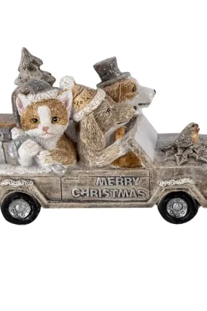 Shop Nu Clayre & Eef Beeld Dieren 15x7x9 cm Grijs Beige Polyresin Dieren