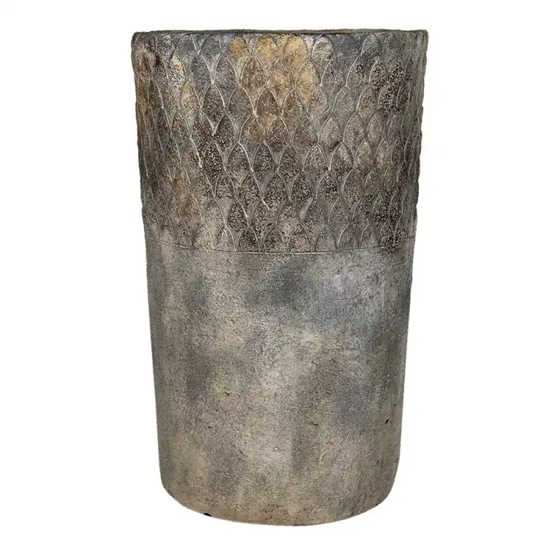 Must-Have Clayre & Eef Bloempot Ø 24x39 cm Grijs Steen