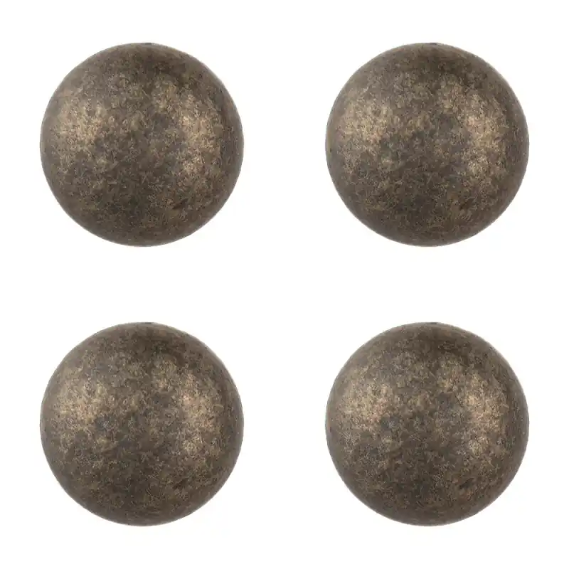 Clayre & Eef Deurknop Set van 4 Ø 2 cm Bruin IJzer Voordeelprijs