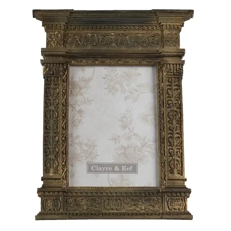 Shop Nu Clayre & Eef Fotolijst 13x18 cm Goudkleurig Polyresin