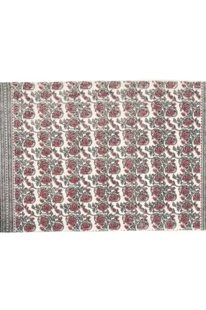 Weekendaanbieding Clayre & Eef Vloerkleed 140x200 cm Rood Wit Katoen