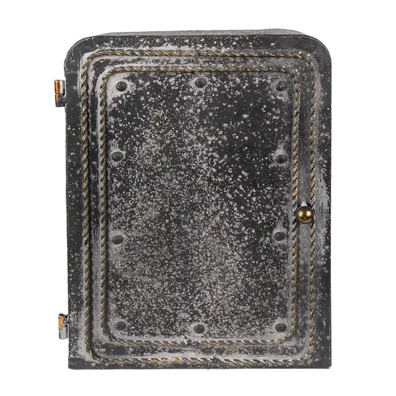 Clayre & Eef Sleutelkastje 23x10x30 cm Zwart Grijs Metaal Premium